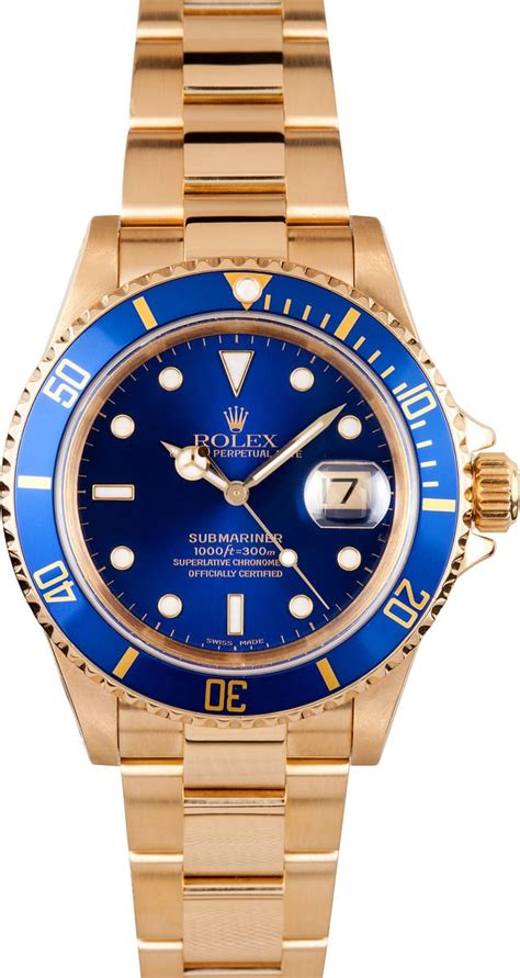 18 karat gold rolex submariner price